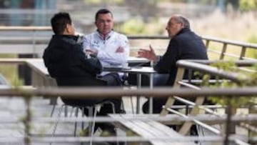 Yasuhisa Arai, Eric Boullier y Ron Dennis.