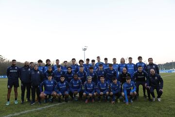 La plantilla del Deportivo juvenil que jugó la Youth League.