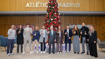 El Atlético felicita las fiestas en familia