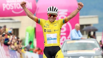 El corredor del Team Medellín Miguel Ángel López, se quedó con el triunfo en la séptima etapa de la Vuelta a Colombia.