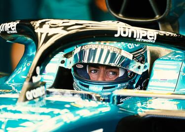 Fernando Alonso durante la clasificación del Gran Premio de Gran Bretaña de la Fórmula 1.