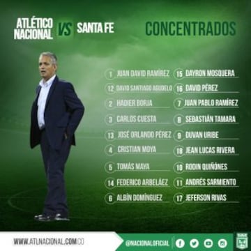 Nacional finalizando el mes de noviembre se le encontraron tres torneos. Pues estaba en Liga y Copa Sudamericana, y alistaba el viaje para el Mundial de Clubes. Mientras estaban en Japón, el DT Reinaldo Rueda dejó a toda la sub 19 para las semifinales contra Santa Fe. Los cardenales los golearon 4-0 en Medellín.