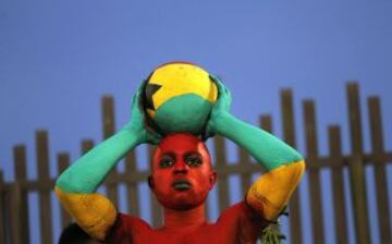 Color en las gradas de la Copa de África