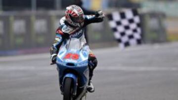 Maverick Vi&ntilde;ales, vencedor del Gran Premio de Le Mans, de Moto3.