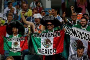 Los mexicanos, incondicionales.