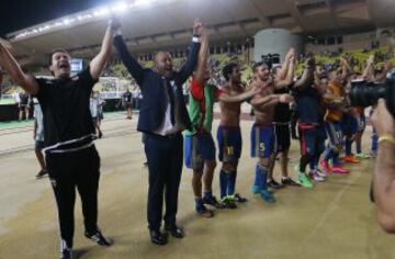 El conjunto ché celebró el pase a la fase de grupos de Champions.