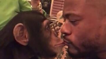 Patrice Evra con su cita m&aacute;s surrealista: con un chimpanc&eacute;