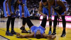 Susto de Durant y Westbrook claudica ante Stephen Curry