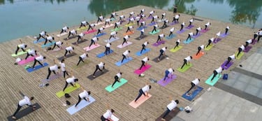 Este domingo fue el d¨ªa internacional del yoga