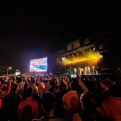 La Fan Zone del Depor se estrenó con el ascenso del Leyma Coruña