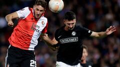 Santi Giménez volvió a anotar en la Europa League