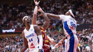 BALONCESTO 2024-2025
Partido amistoso preparatorio de Eurobasket 2025:
España - Francia
Foto: Rodolfo Molina
Willy Hernangomez
Sarr
Coulibaly