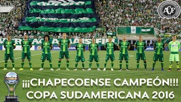 Oficial: la Conmebol declara a la Chapecoense campeona de la Copa Sudamericana 2016