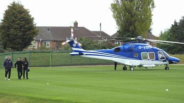 Leicester: el vicepresidente llegó en helicóptero al entrenamiento