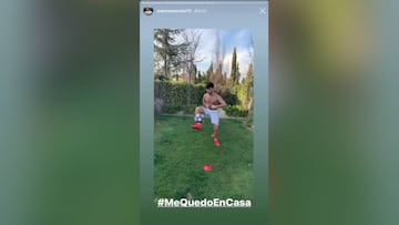 El video de Asensio recuperandose en casa