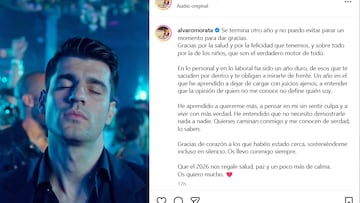 Carta abierta de Morata: “Un año de los que te sacuden...”