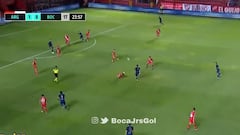 Cardona para Zárate en el gol de Boca contra Argentinos por la Copa Diego Maradona