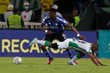 Partido entre Atlético Nacional y Millonarios en el estadio Atanasio Girardot, por la jornada 8 de la Liga BetPlay I-2023.