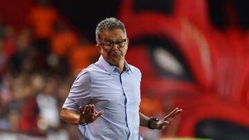Juan Carlos Osorio head coach of Tijuana during the 5th round match between Tijuana and Monterrey as part of the Liga BBVA MX, Torneo Apertura 2024 at Caliente Stadium on August 23, 2024 in Tijuana, Baja California, Mexico.
