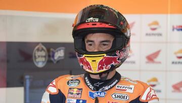 Márquez, en el GP de San Marino en Misano.