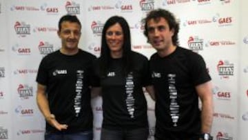César Sánchez, Edurne Pasaban y Santi Ezquerro
