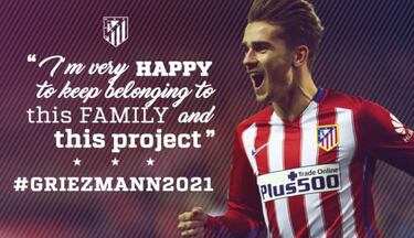 Griezmann agrees new Atlético Madrid contract