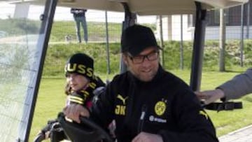 EL MOMENTO DE LA VERDAD. Klopp, ayer, después del entrenamiento del equipo en Dortmund.