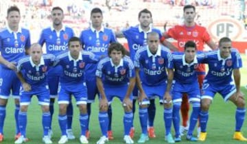 Fecha 5 vs Iquique: Herrera; Corujo, González, Vidal, Rojas; Pereira, Martínez, Lorenzetti, Fernández; Canales y Benegas.