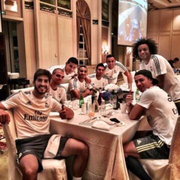 Cena de compañeros.