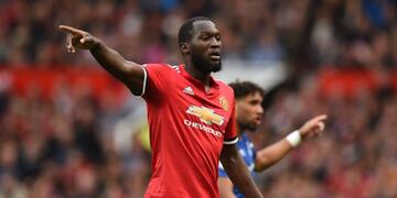 Manchester United's Belgian striker Romelu Lukaku