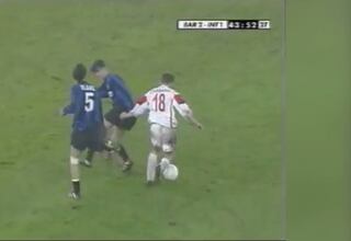 El golazo que hizo creer a Italia que Cassano sería como Baggio o mejor: Pannuci y Blanc ni se enteraron del lío