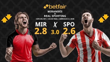 CD Mirandés vs. Real Sporting de Gijón: horario, dónde ver, pronósticos y estadísticas
