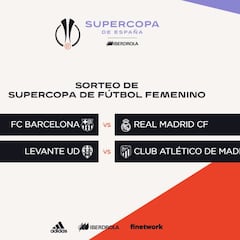 Barcelona-Real Madrid en las semifinales de la Supercopa