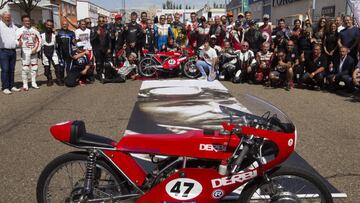  Acto organizado por la Asociaci&oacute;n Motociclista Zamorana en homenaje al expiloto &Aacute;ngel Nieto.