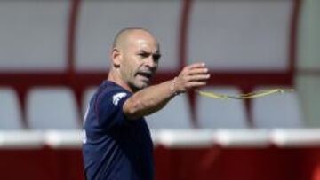 Paco Jémez, entrenador del Rayo Vallecano, durante un entrenamiento.