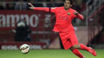 Luis Suárez, en un partido con el Barcelona.