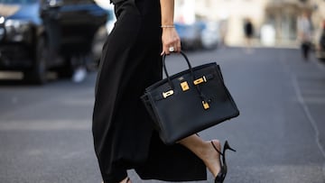 BERLIN, GERMANY - MAY 02: Bella Emar is seen wearing My Essential wardrobe vest, Na-kd black skirt, Mango heels Hermes belt & bag on May 02, 2024 in Berlin, Germany. (Photo by Christian Vierig/Getty Images)