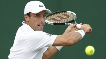 El tenista espa?ol Roberto Bautista en el torneo de Wimbledon.