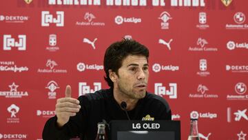 Rubi, durante la rueda de prensa.