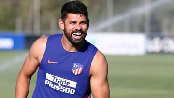Diego Costa, durante un entrenamiento de pretemporada.