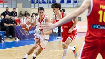Kutulay, en el partido contra España del Europeo Sub-16.