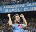Higuaín: cuatro goles en el Nápoles en cinco partidos