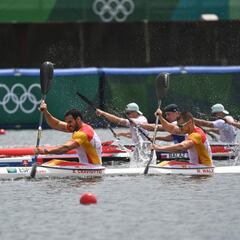 La medalla de plata de España en K4 500 en imágenes