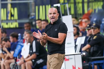 Paco López en el encuentro frente al Real Zaragoza.