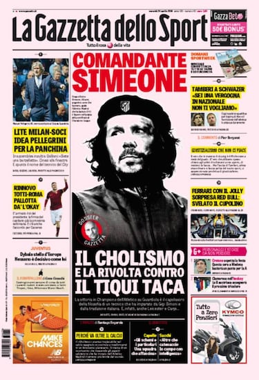 La Gazzetta dello Sport presenta al "Comandante Simeone"