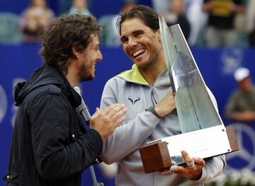 Rafa Nadal en el Argentina Open de 2015, ganó a Juan Mónaco por por 6-4 y 6-1.
