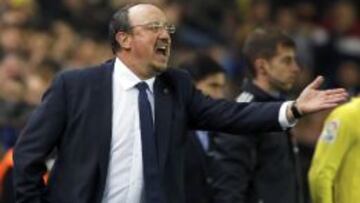 Rafa Benítez, técnico del Real Madrid, durante el partido.