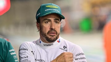 Fernando Alonso (Aston Martin). Sakhir, Bahréin. F1 2025.