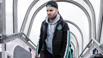 Jesé, en un partido con el Sporting.