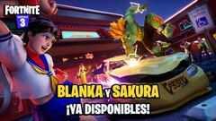 Blanka y Sakura de Street Fighter llegan a Fortnite: cómo conseguir sus skins